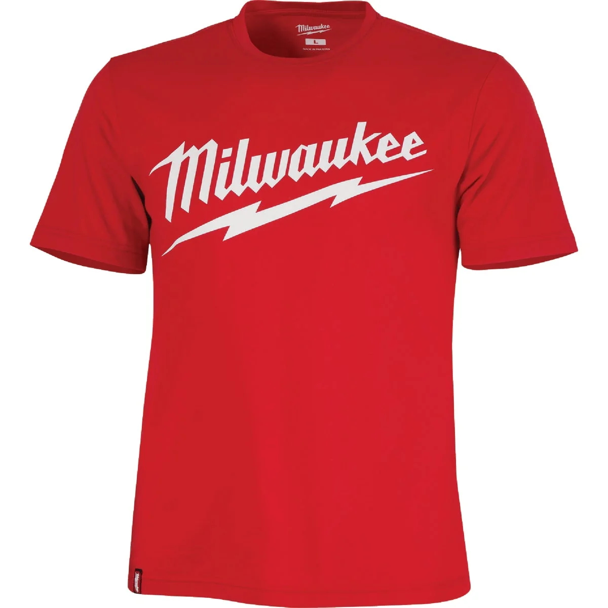 Verified Milwaukee Medium Red Short Sleeve Men’s Heavy-Duty T-Shirt Specialty