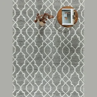 Trendy CIMO HAND WOVEN RUG IVORY GRAPHITE Convenient