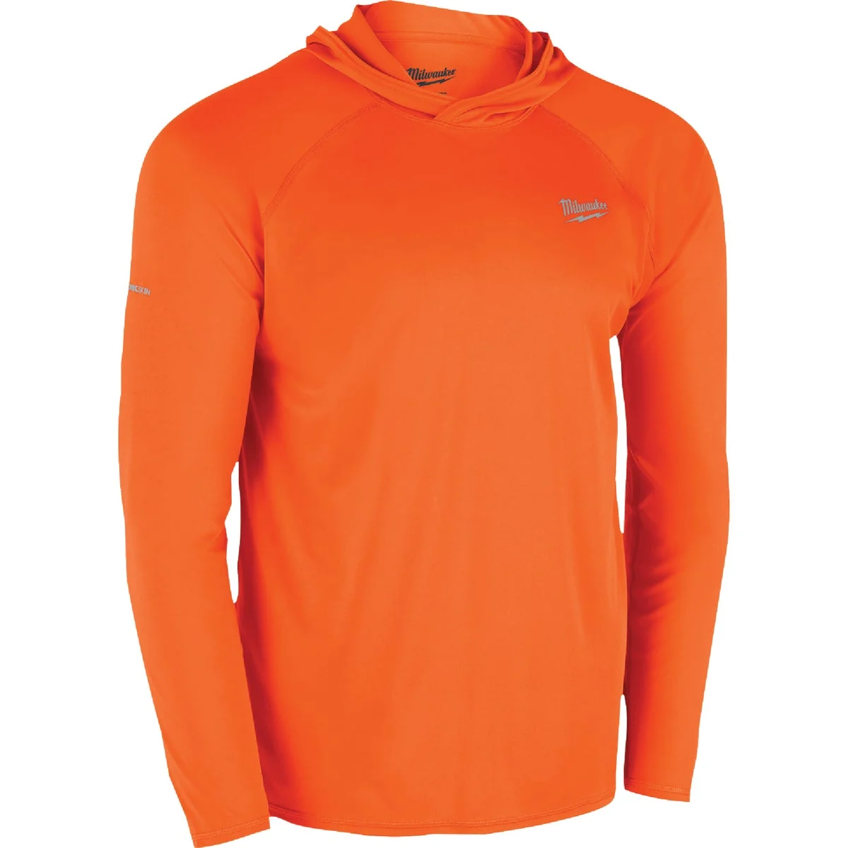 Effective Milwaukee WORKSKIN Men’s Large Orange Hooded Sun Shirt Healthy