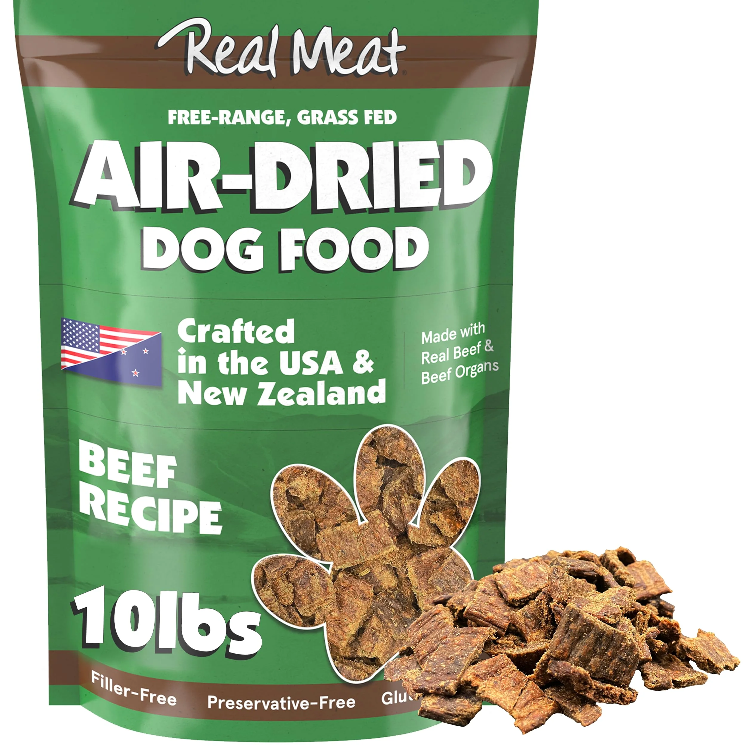 Carefully Designed TRMC Meat Air Dried Dog Food with Beef – 10lb USA-Crafted Grain- High-Protein Official