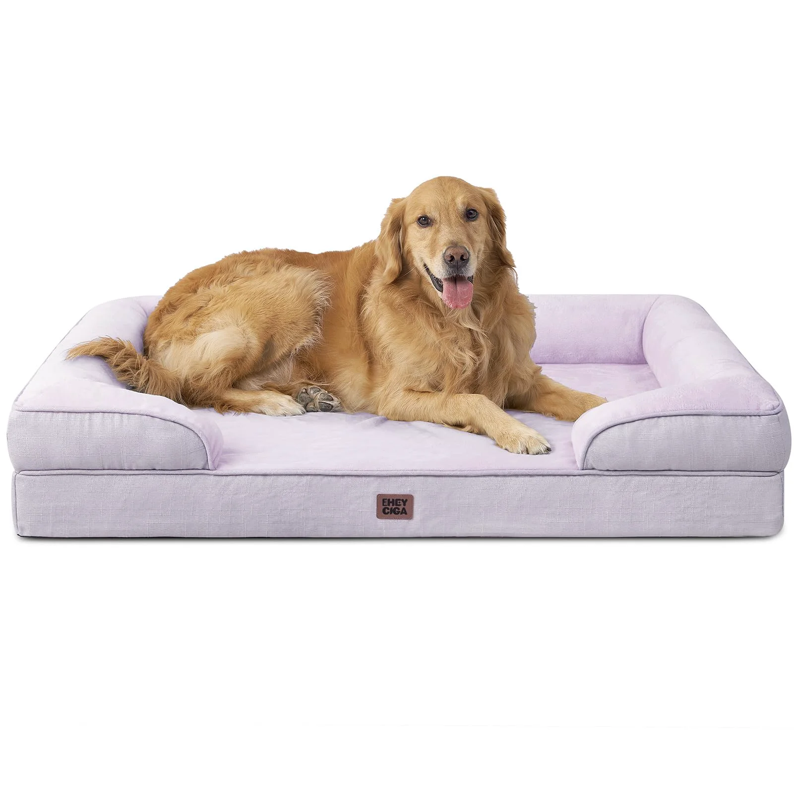 Trusted EHEYCIGA Orthopedic Dog Bed 44x32in for Extra Large Dogs Waterproof Memory Foam Bolsters Crafted