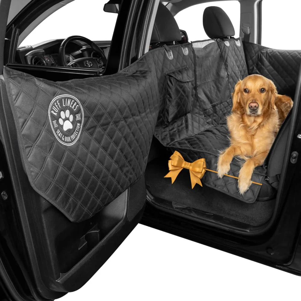 Premium Ruff Liners Large Dog Seat Cover – Waterproof Back Seat Protector for Full-Size Trucks Fine Crafted