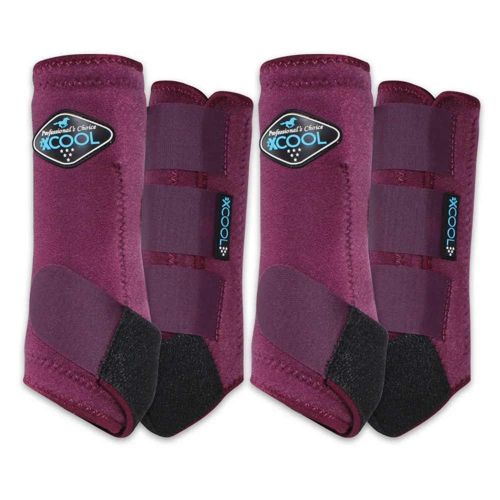 Contemporary Professional’s Choice 2XCOOL Sports Medicine Horse Boots Breathable Durable Protection in a 4-Pack Small Wine Advanced