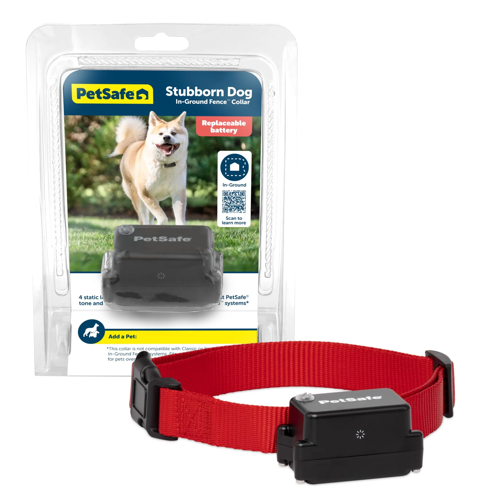 Fine PetSafe Stubborn Dog In-Ground Fence Receiver Collar – Waterproof Battery-Operated Boundary Collar for 8 lb Dogs Carefully Designed