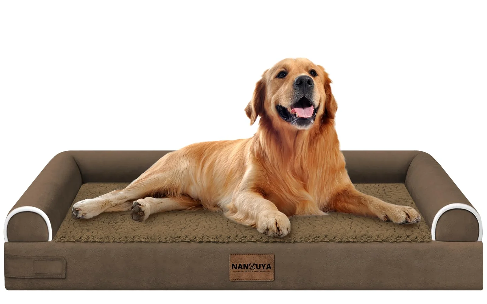 Excellent NANUYA Large Dog Bed Orthopedic Washable – XL Egg Crate Foam Waterproof with Removable Cover Original