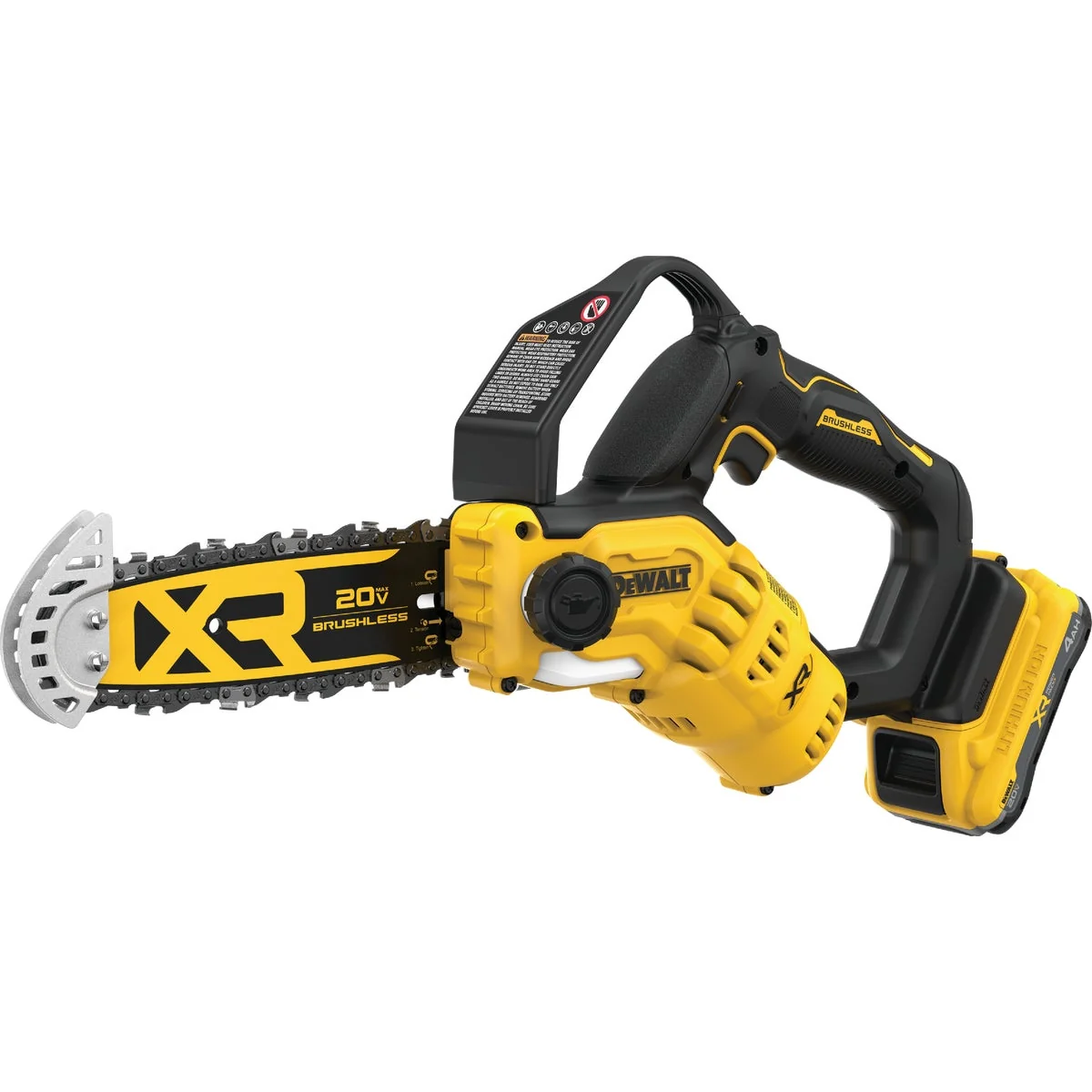 Verified Dewalt 20V MAX XR 8 In. Brushless Cordless Pruning Chainsaw Kit Effective