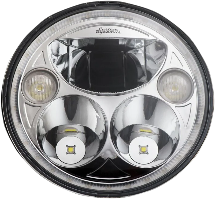 Excellent Custom Dynamics 7 TruBEAM Headlamp – Chrome – Chieftain CDTB-7-IF-C Pure
