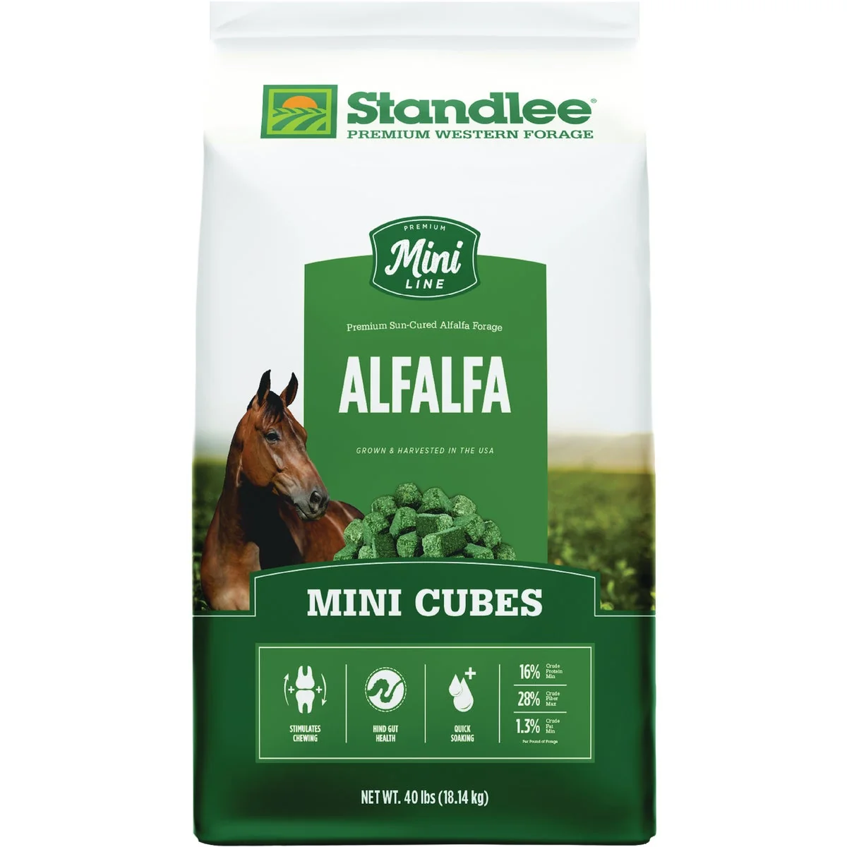 Sophisticated Standlee Premium Western Forage 40 Lb. Alfalfa Hay Mini Cubes Clean