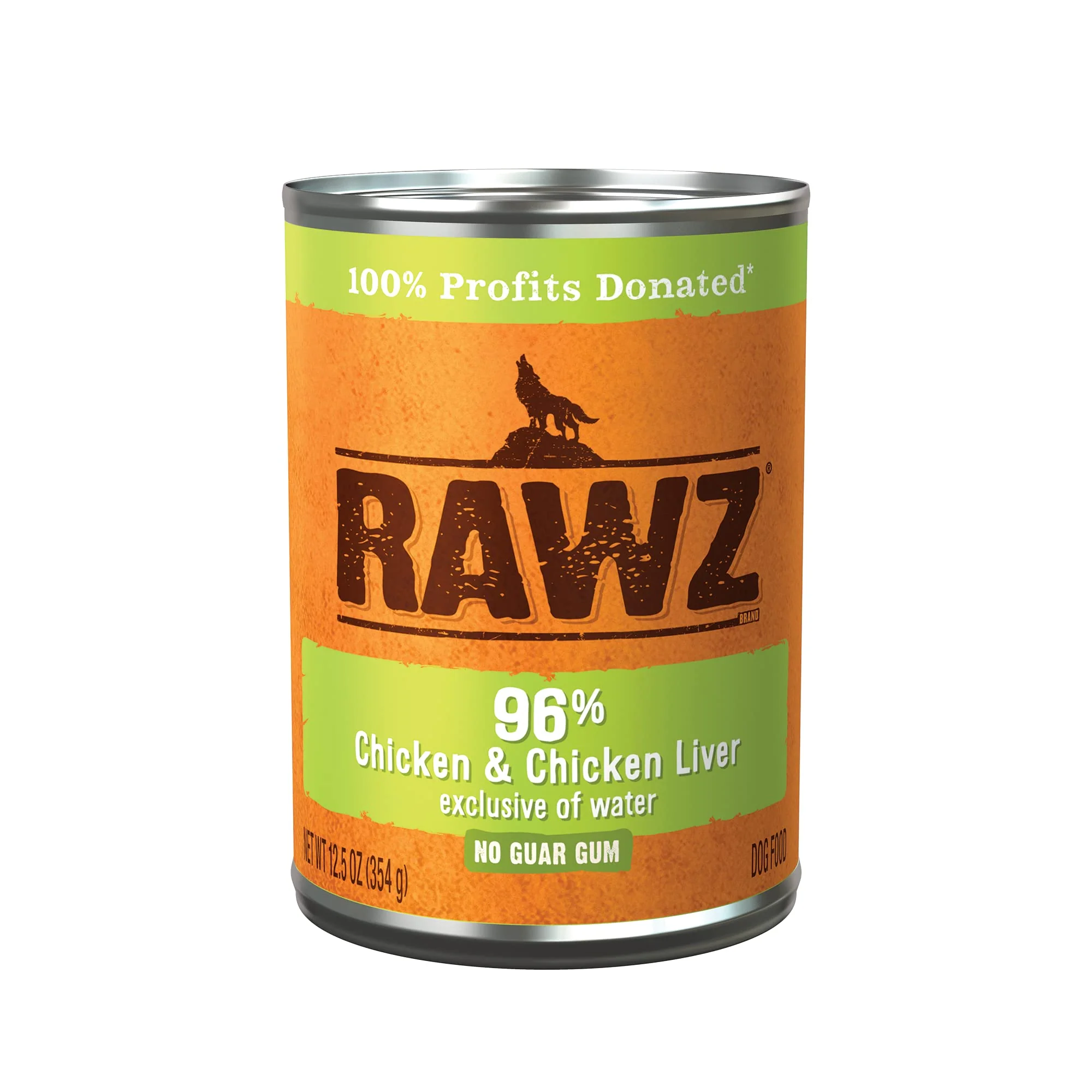 Recyclable Rawz 96 Meat Canned Wet Dog Food – Chicken Chicken Liver 12 Pack 12.5 oz Selected