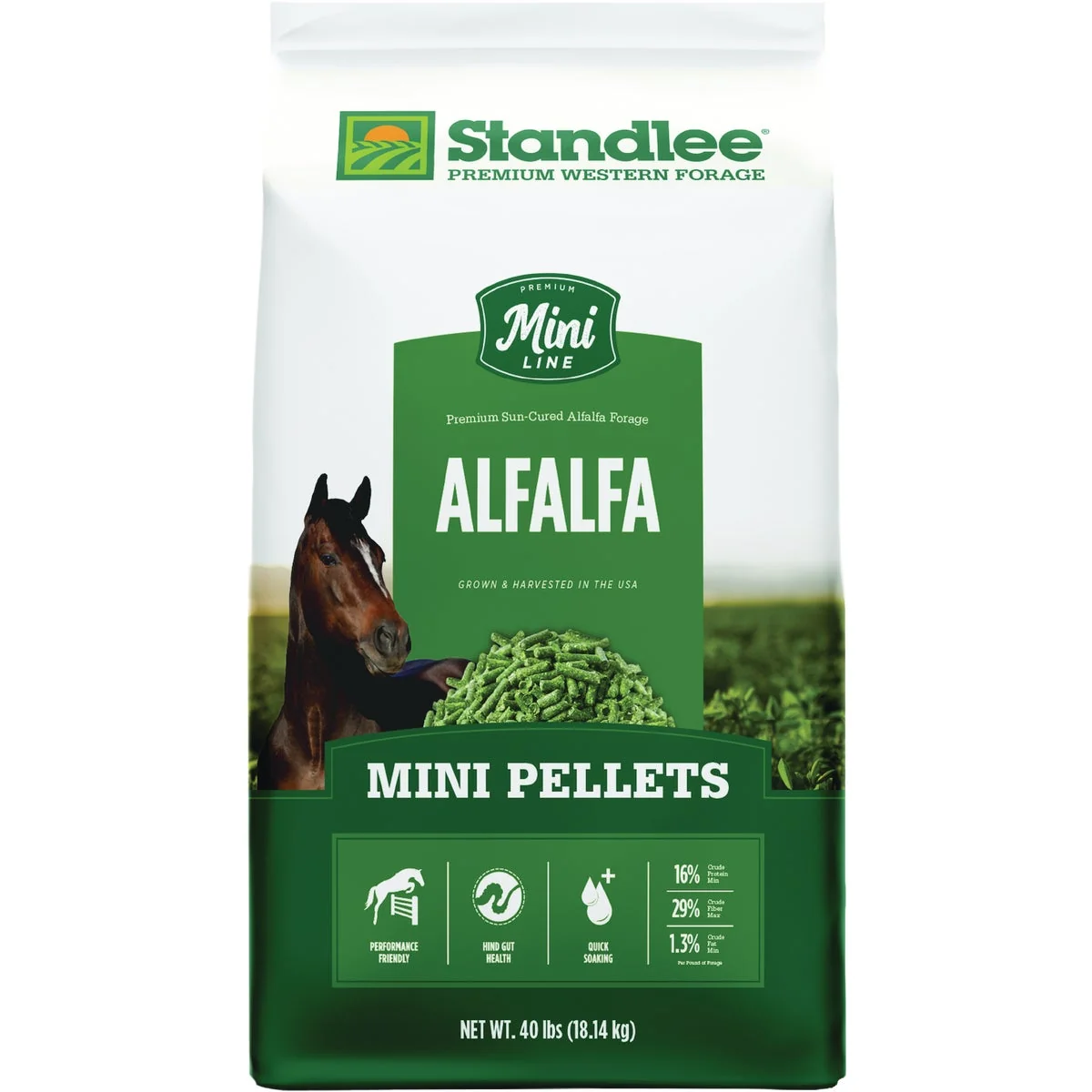 Specialty Standlee Premium Western Forage 40 Lb. Alfalfa Hay Mini Pellets Safe