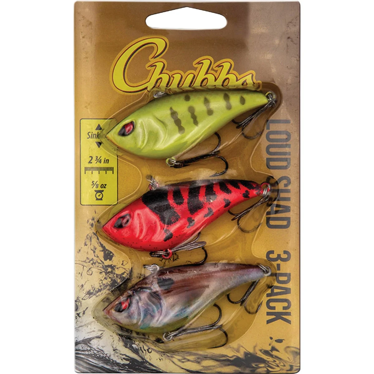 Efficient Chubbs Loud Shad Pro Pack 3-Piece Secure