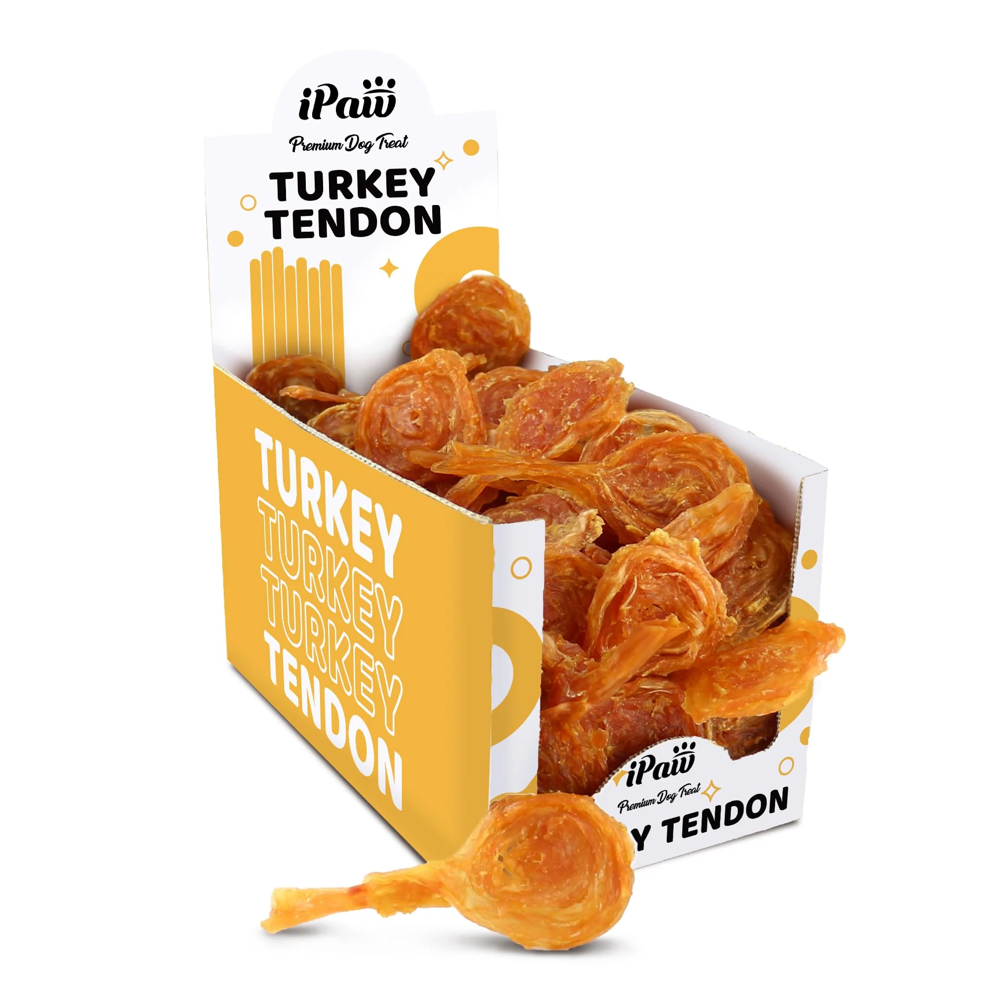 Casual iPaw Turkey Tendons for Dogs 40 Pcs VisaMastercardMaestroApple PayDiscoverShop Pay Certified