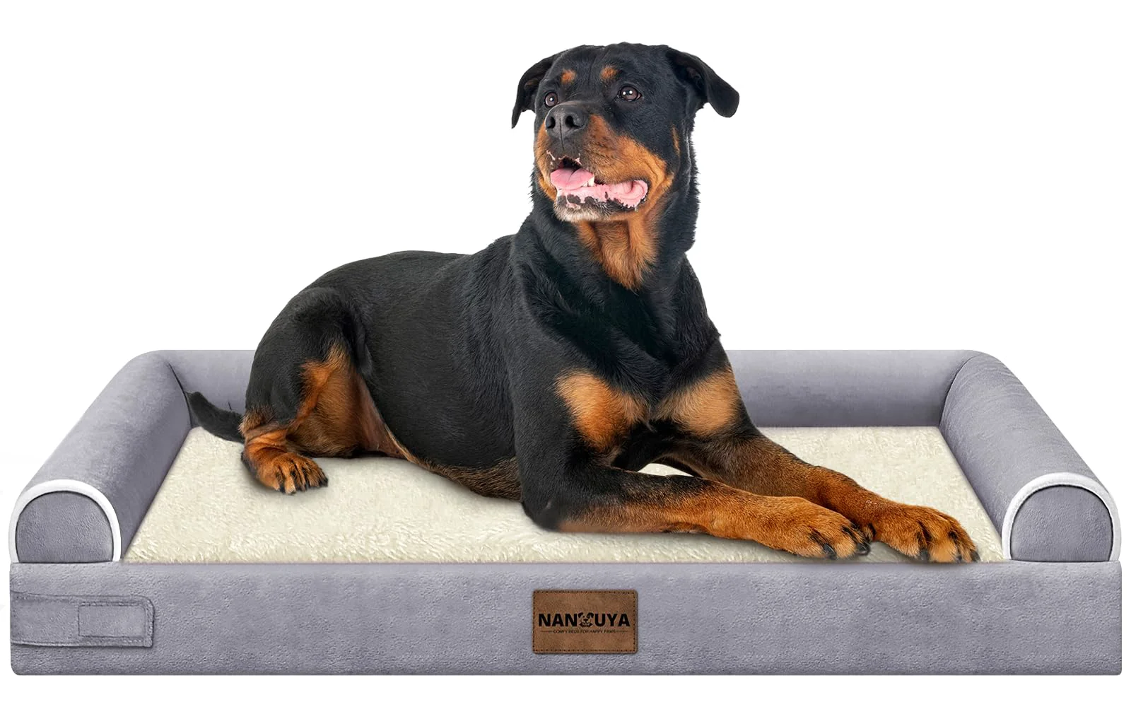 Elegant NANUYA Large Orthopedic Dog Bed – Washable Waterproof Egg Crate Foam XXL Purple Long-Lasting