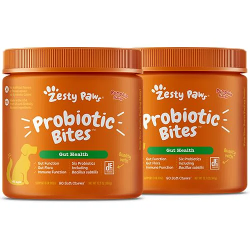 Environmentally Friendly Zesty Paws Probiotics for Dogs – Digestive Enzymes DE111 Pumpkin Pack of 2 Consistent