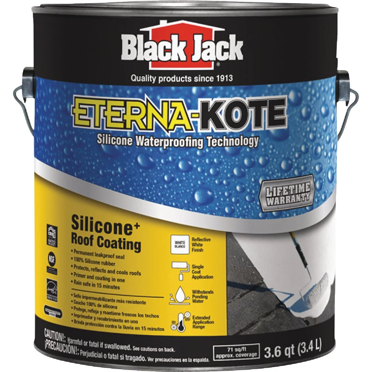 Smart Black Jack Eterna-Kote 1 Gal. Silicone Roof Coating Genuine