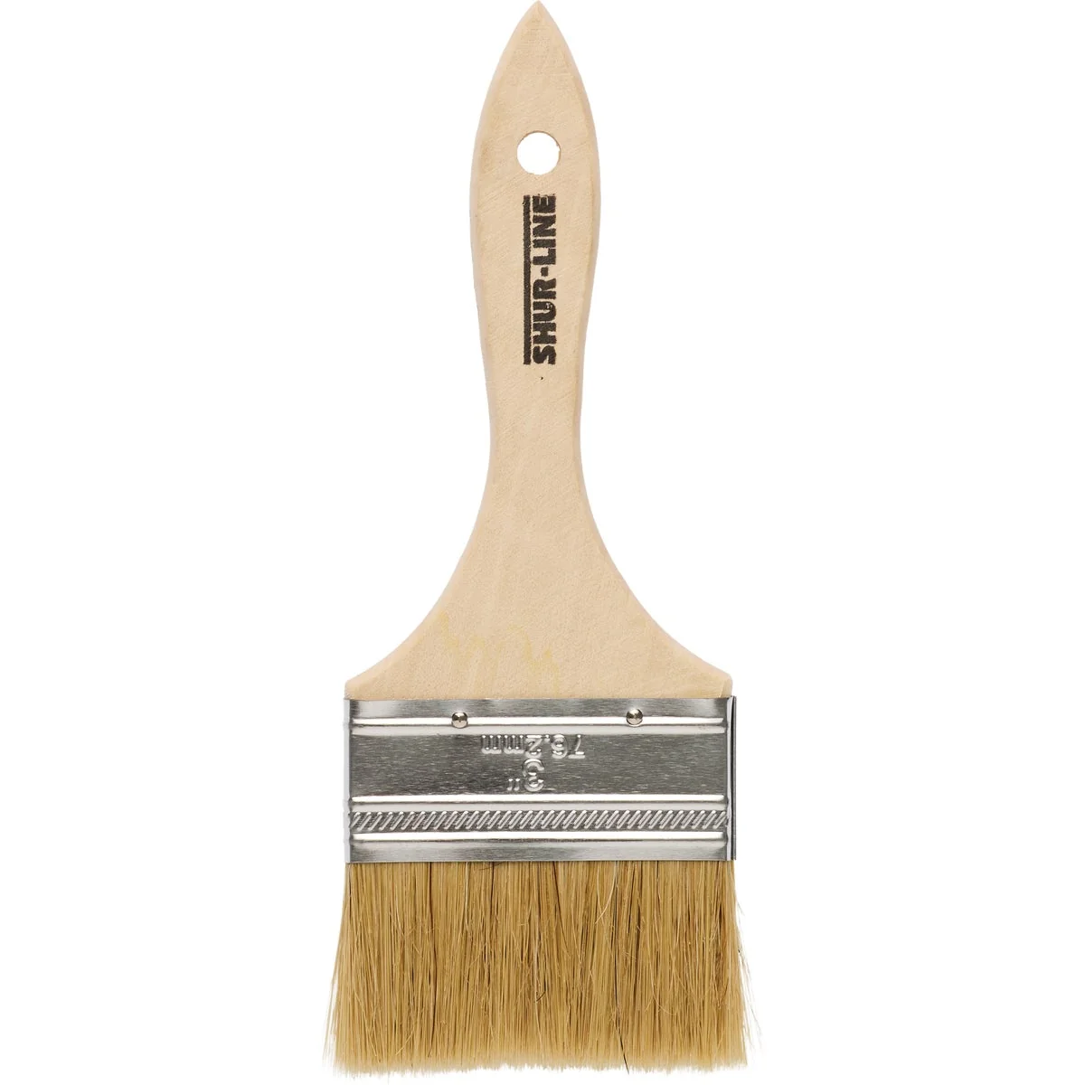 Flexible Shur-Line 3 In. Flat Chip Natural Bristle Paint Brush Fast