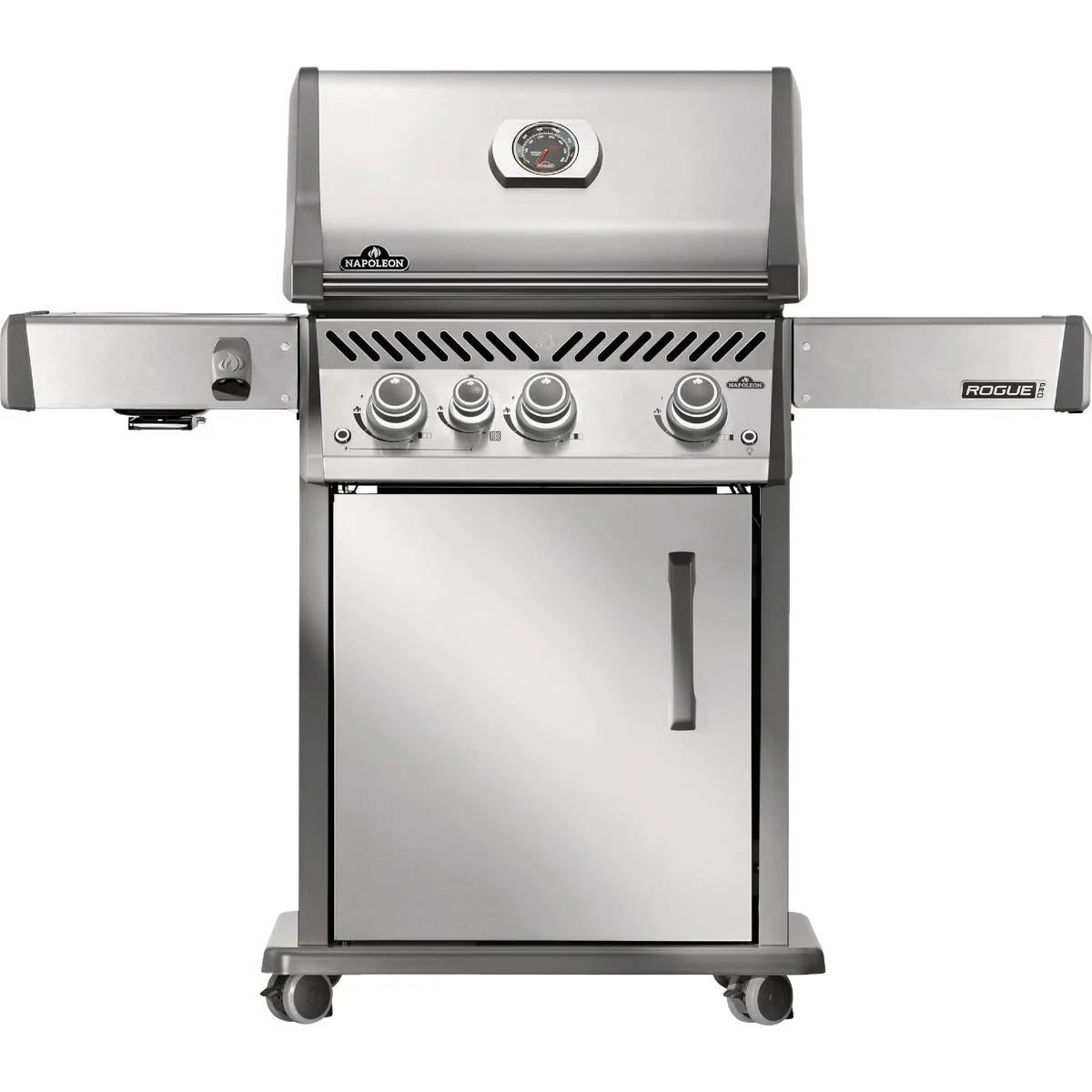 Carefully Designed Napoleon Rogue Pro 425 3-Burner Natural Gas Grill with Infrared Side Burner Stainless Steel Durable
