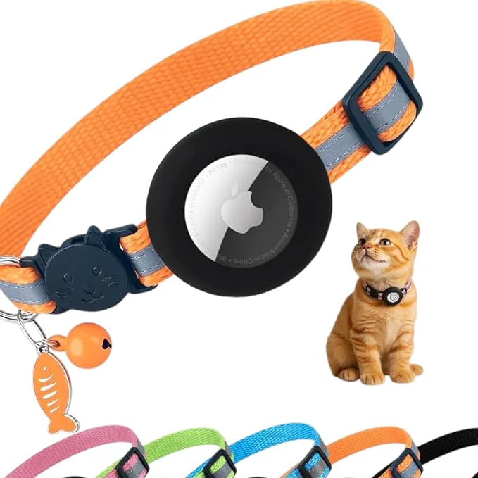 Innovative AirTag Cat Collar Airtag Holder Green