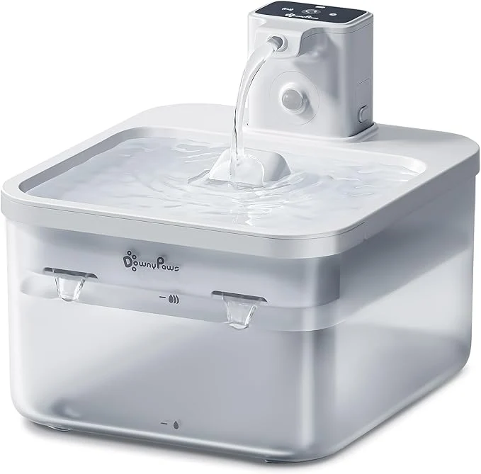 Selected DownyPaws Battery Operated Cat Water Fountain 84oz 2.5L Fursink Wireless Pet Verified