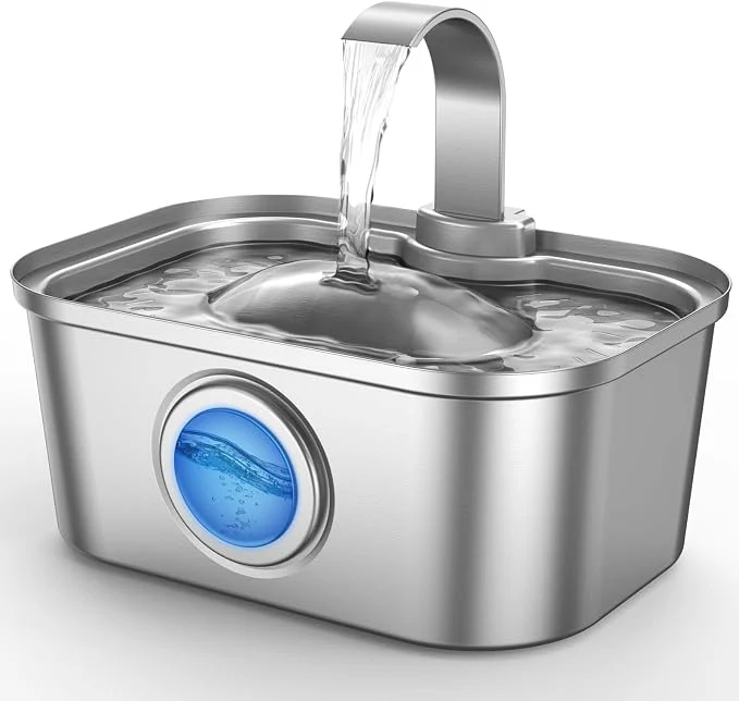 Stylish Bobo Dragon 3.5L 124oz Stainless Steel Cat Water Fountain Versatile