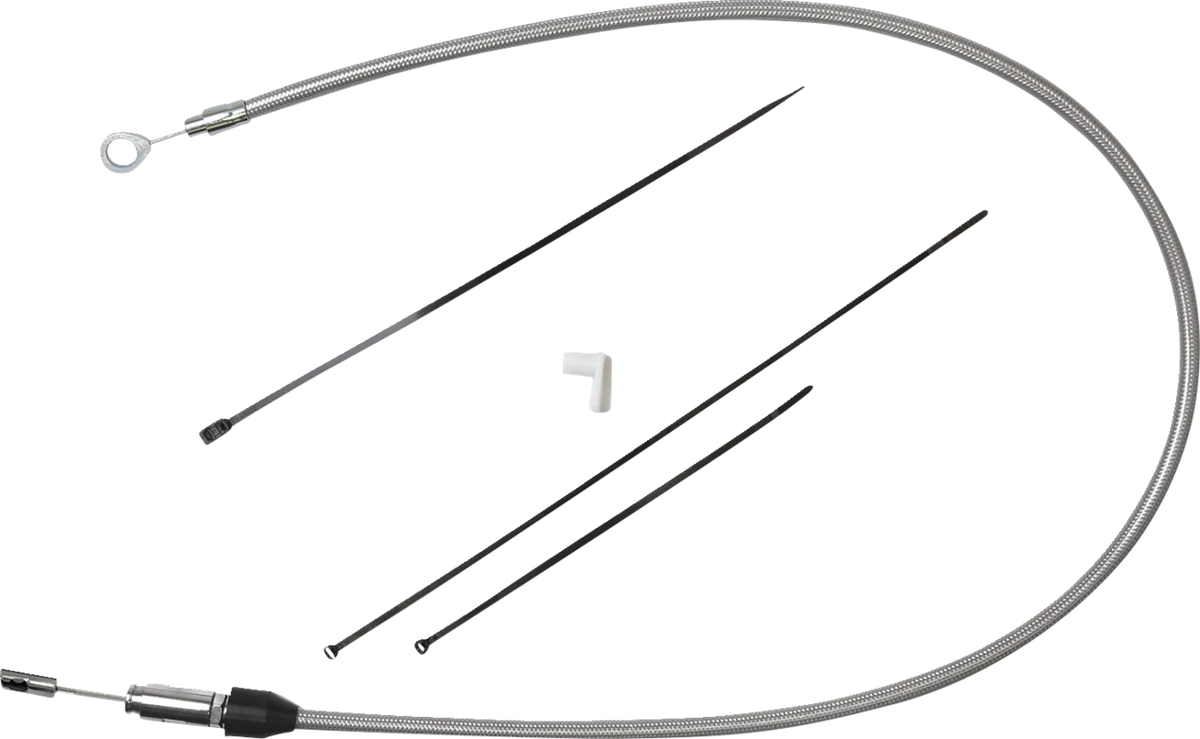 Refined DRAG SPECIALTIES Clutch Cable – Upper – 35 – Stainless Steel 5323401HE Elite