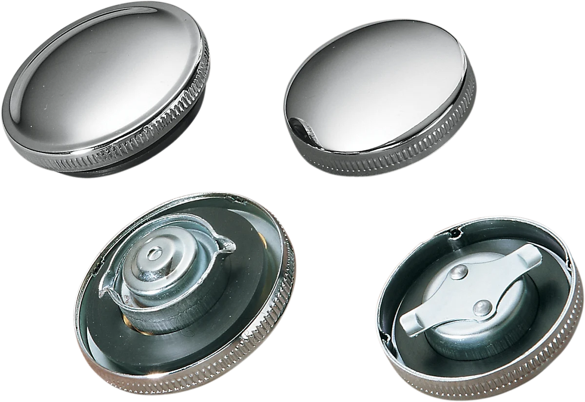 Proven DRAG SPECIALTIES Gas Cap – Non-Vented – Chrome 03-0027-BC222 Secure