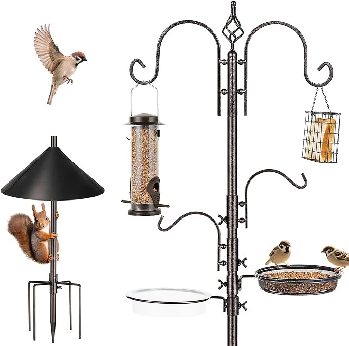 Powerful ERYTLLY Bird Feeders Bird Feeding Station Kit Bird Feeding Pole Wild Bird Practical