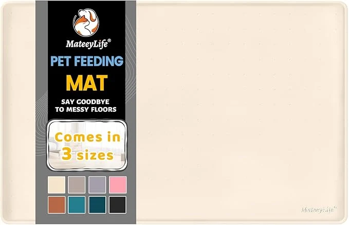 Next-Generation MateeyLife Silicone Cat Dog Food Mat Lightweight