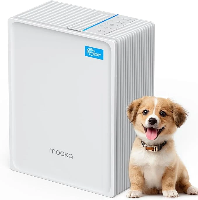 High-Performance Air Purifiers for Home Large Room Up to 1300 Ft² MOOKA HEPA Air Purifier for Lightweight