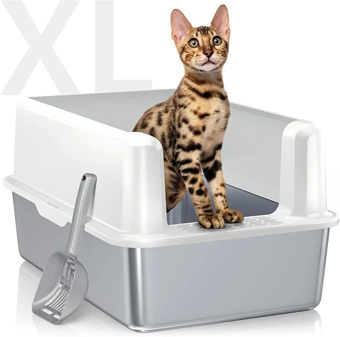 Smart Stainless Steel Cat Litter Box Durable