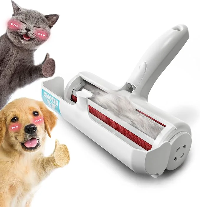Official DELOMO Pet Hair Remover Roller Reusable Lint Roller Relaxed
