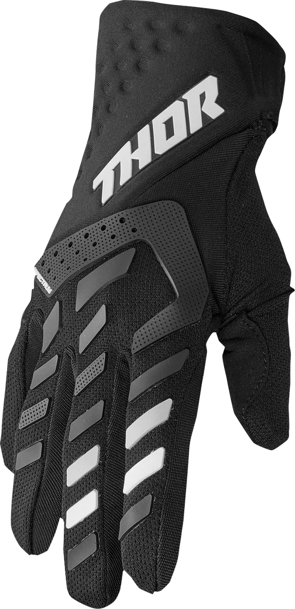 High-Performance THOR Women’s Spectrum Gloves – Black White – Small 3331-0230 Fashionable