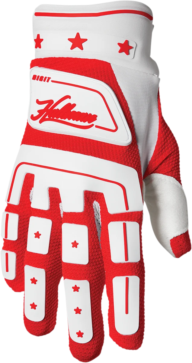 Excellent THOR Hallman Digit Gloves – White Red – Medium 3330-6784 Elite