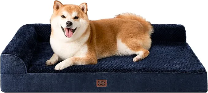 Comfortable EHEYCIGA Memory Foam Dog Bed Large Size Dogs Orthopedic Dog Bed Large Eco-Friendly