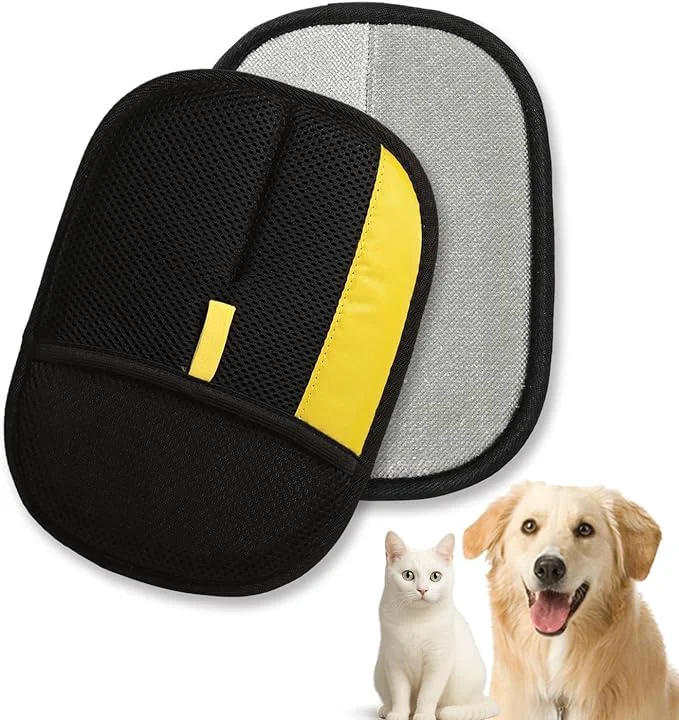 Artisan Pet Hair Removal Glove – Reusable Brush Glove for Dog Cat Hair Removal on Furniture Car Seats Clothes Bedding Black About This Trusted