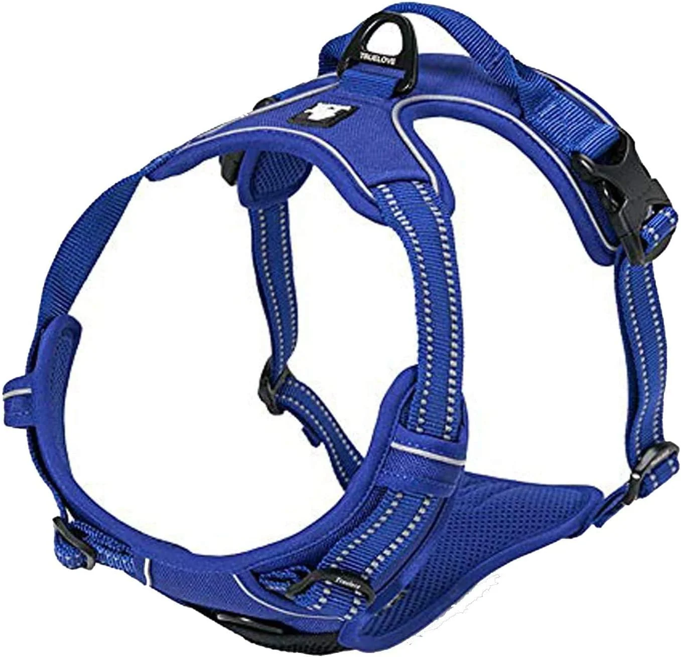 Practical TRUE LOVE Adjustable No-Pull Dog Harness Reflective Pup Vest Harnesses Comfortable Control Brilliant Colors Truelove TLH5651 Royal Blue S Selected