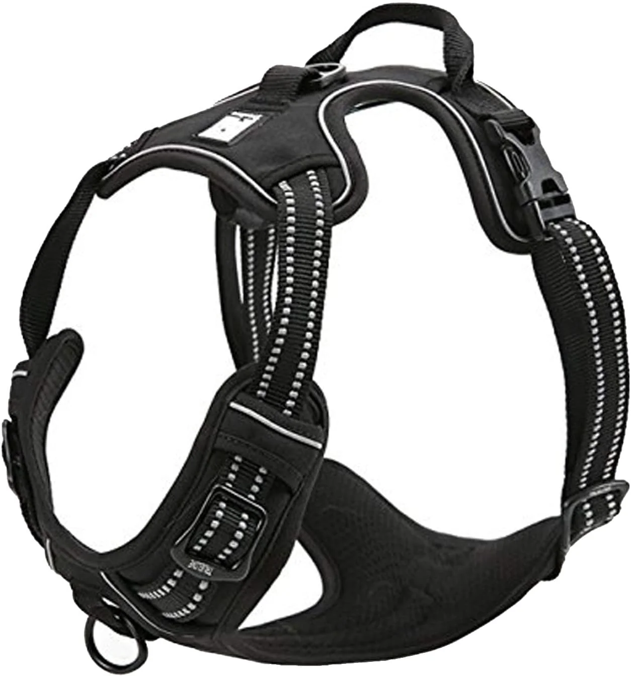 User-Friendly TRUE LOVE Truelove Adjustable No-Pull Dog Harness Reflective Pup Vest Harnesses Comfortable Control Brilliant Colors TLH5651 Black XL Carefully Designed