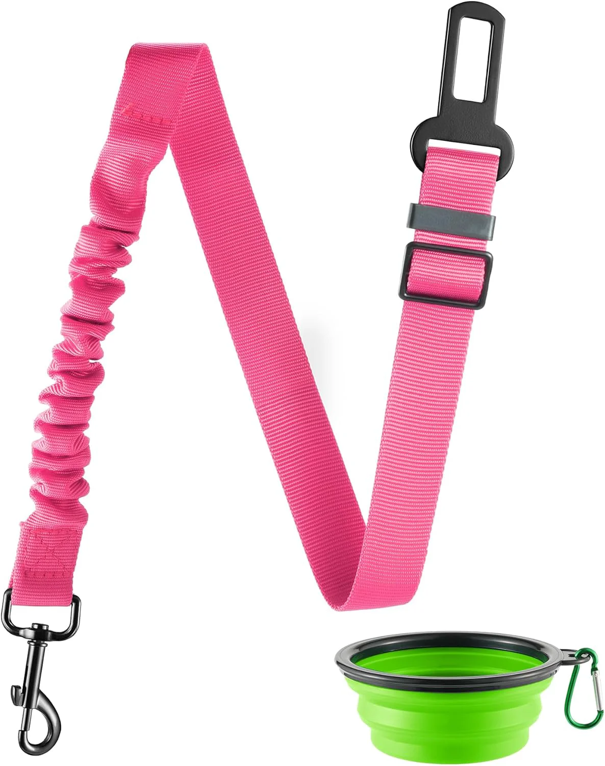 Breathable LivTee Dog Seat Belt for Car Retractable Pet Safety Harness Adjustable Nylon Dog Seatbelt Leash Comfortable Dog Accessories for Vehicles Pink-1PCS Innovative