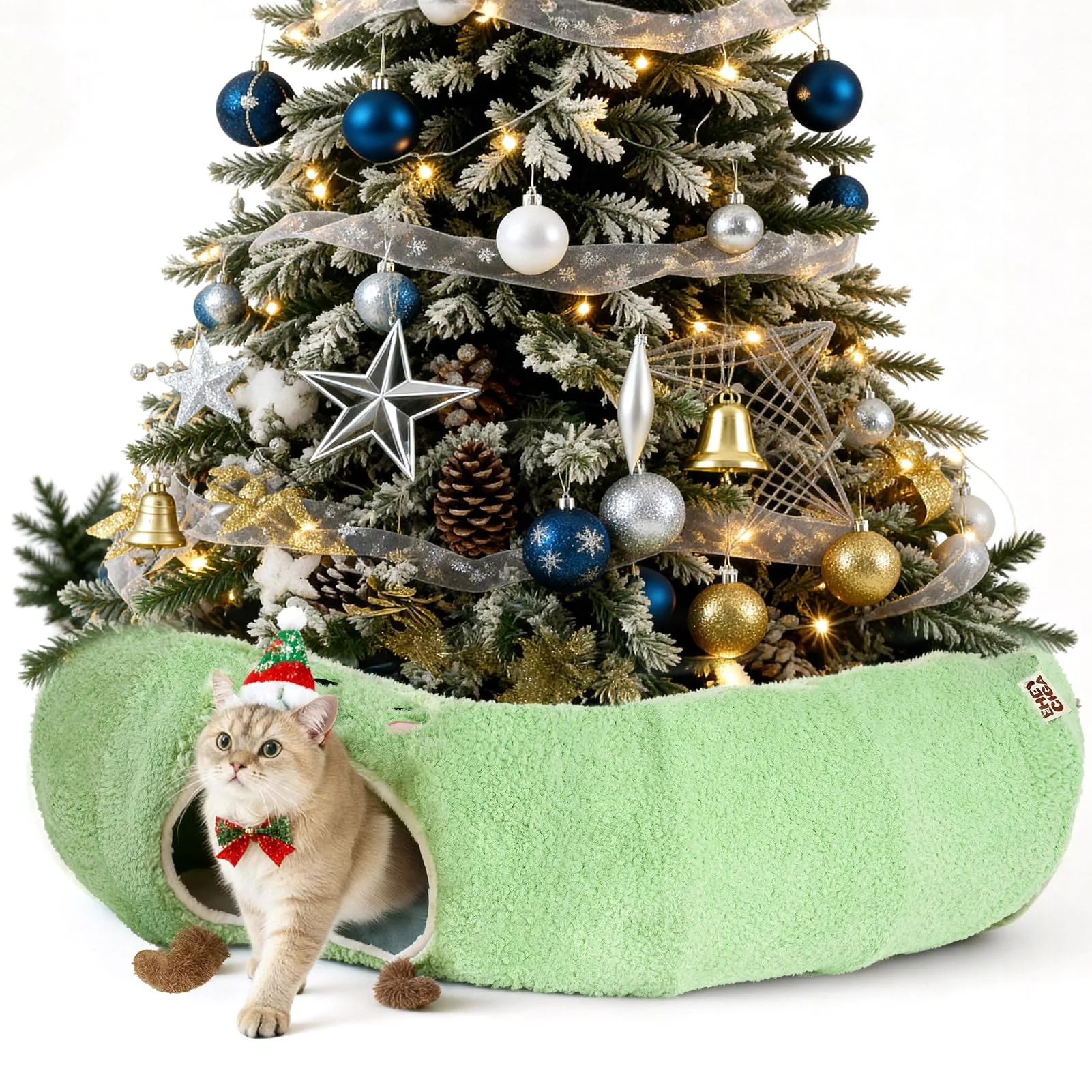 Excellent EHEYCIGA Cat Tunnel Bed 2-in-1 Play Tunnel Cozy Nap Space Optimized