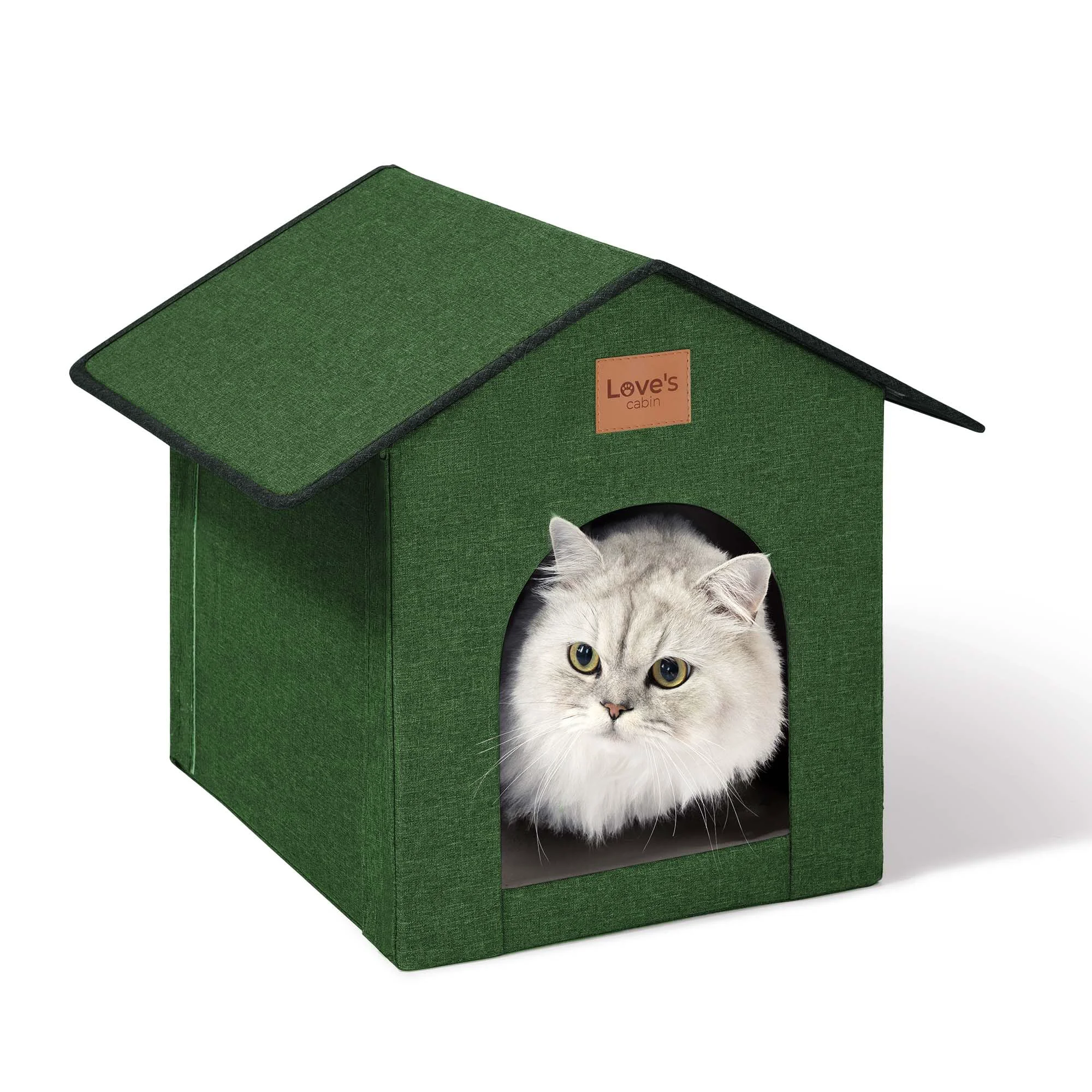Proven Love’s cabin Outdoor Cat House Weatherproof Insulated – Winter Shelter for Indoor Outdoor Cats Elite