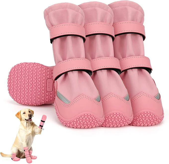 Advanced Dog Shoes Waterproof Dog Boots Paw Protectors Breathable Dog Booties with Anti Slip Sole for Winter Snowy Day Rainy Weather Indoor and Outdoor Size 2 Pink About ThisOverview Traditional