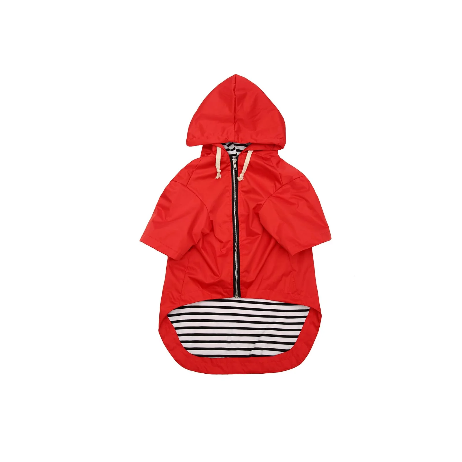 Long-Lasting Morezi Dog Raincoat Waterproof Red Rain Jacket for Small Medium Dogs Size L with Harness Hole Pocket Expertly Made