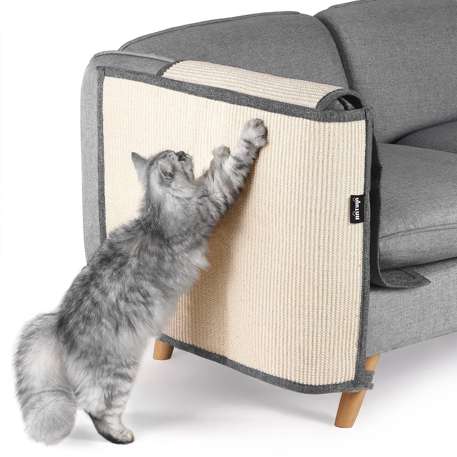 Fast NATUYA Cat Furniture Protector — Large Sisal Scratch Deterrent for Sofas Armrests Expertly Made