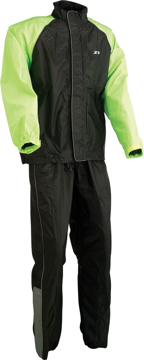 Premium Material Z1R 2-Piece Rainsuit – Black Hi-Vis – XL 2851-0539 Stylish