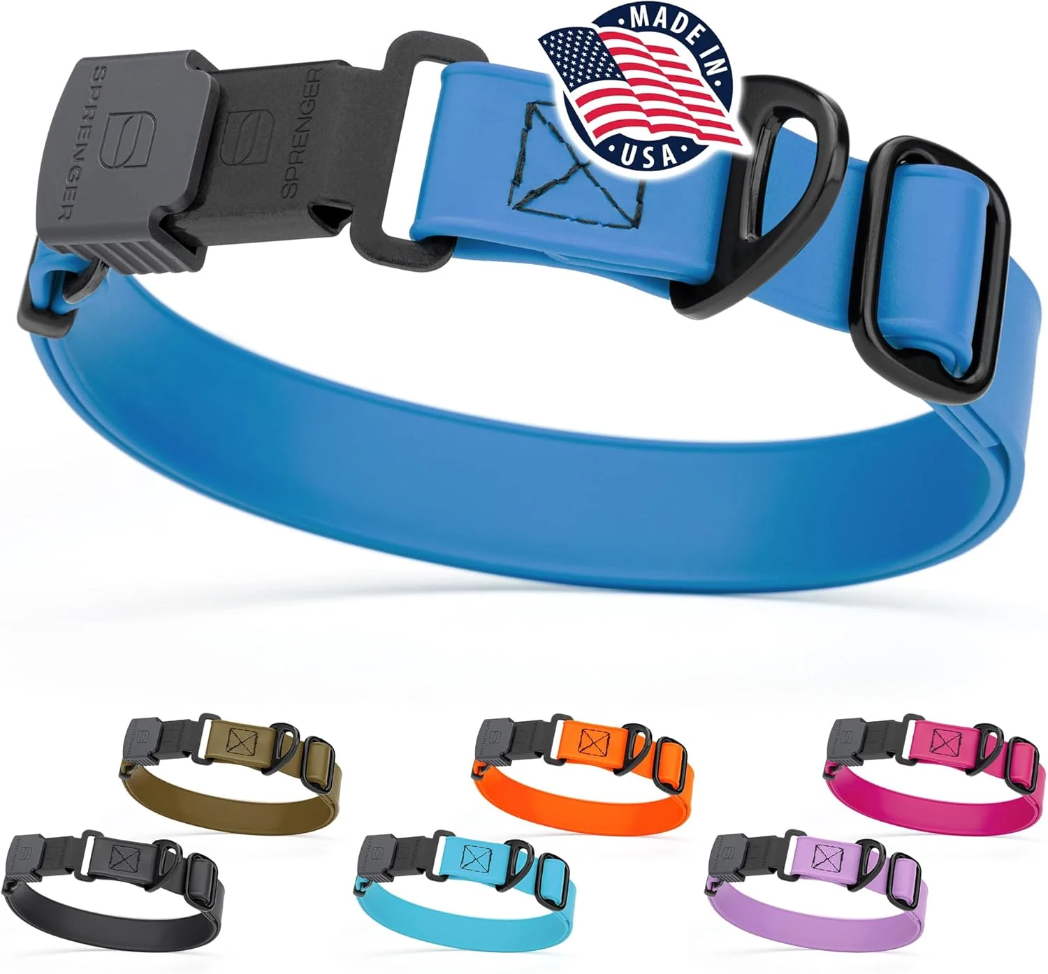 Trusted Dogline Biothane Waterproof Dog Collar with Herm Sprenger Black Stainless Steel Quick Release Buckle – Heavy Duty Tactical Durable Collar for Dogs – Comfortable and Safe Pet Collar W3 4 L12-19 Blue Responsible