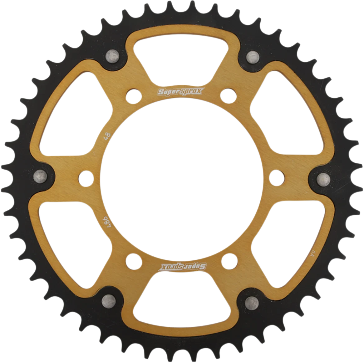Convenient SUPERSPROX Stealth Rear Sprocket – 48 Tooth – Gold – Kawasaki Yamaha Suzuki RST-486-48-GLD Responsible
