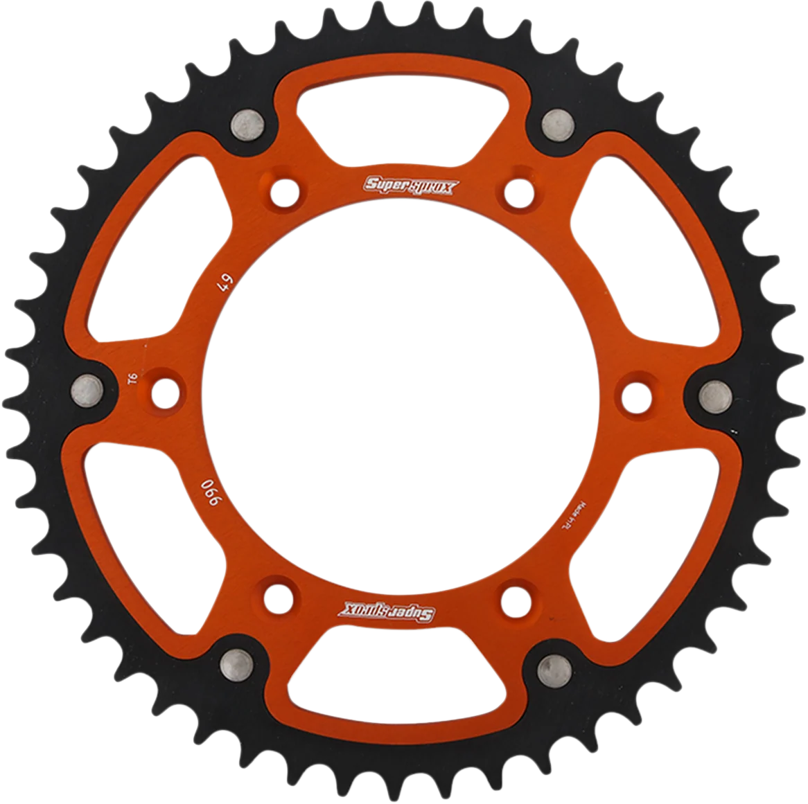 Smart SUPERSPROX Stealth Rear Sprocket – 49 Tooth – Orange – Husaberg Husqvarna KTM RST-990-49-ORG Unique