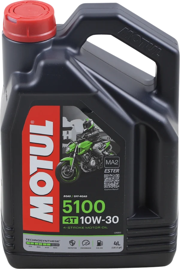 Smart MOTUL 5100 4T Synthetic Blend Oil – 10W-30 – 4L 104063 Eco-Friendly