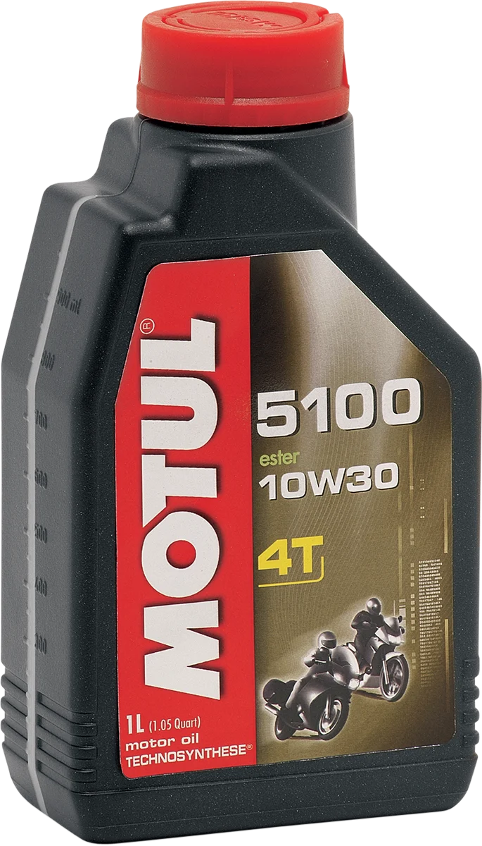 Selected MOTUL 5100 4T Synthetic Blend Oil – 10W-30 – 1L 104062 Clean