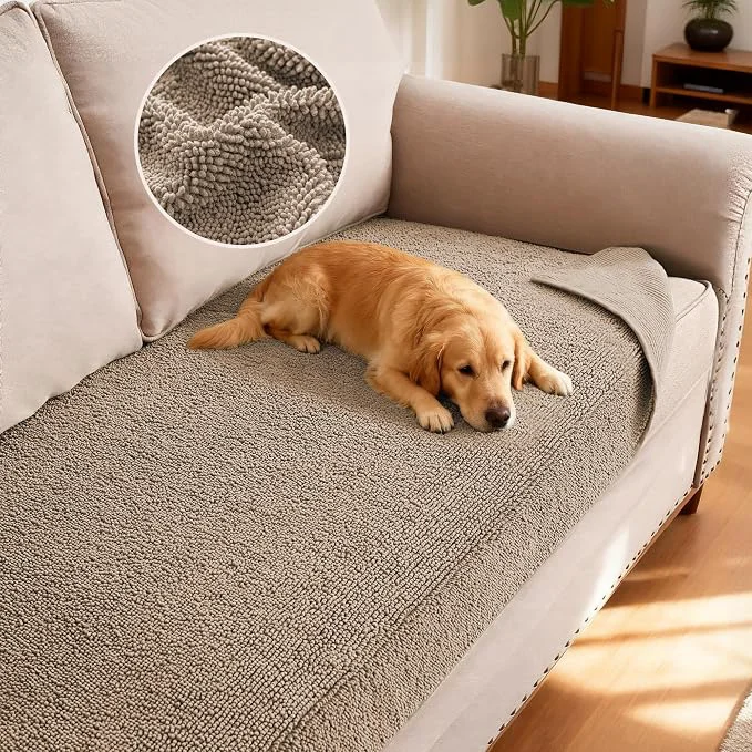 Refined H.VERSAILTEX Non Slip Pet Couch Cover Chenille Dog Bed Protector Thick Soft Verified